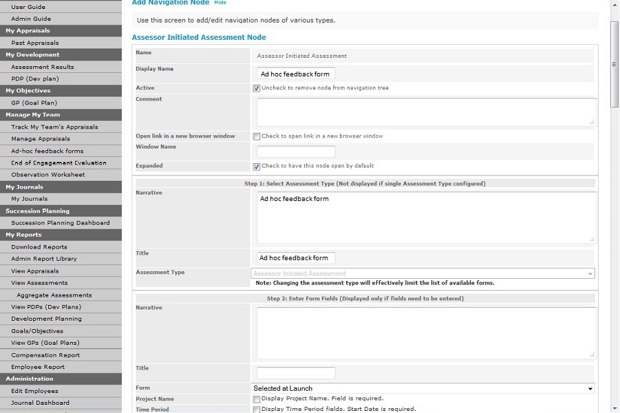 ad hoc form configure 1